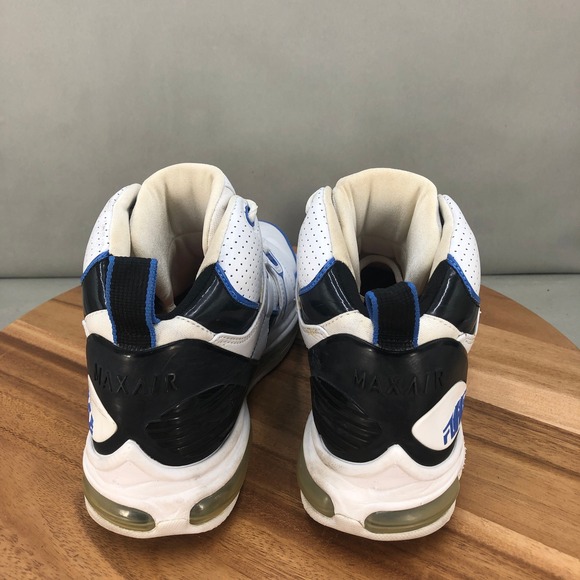 Nike Air Total Force Max 2005 Basketball Shoes White Blue Mens 10 Sneakers - Picture 4 of 8
